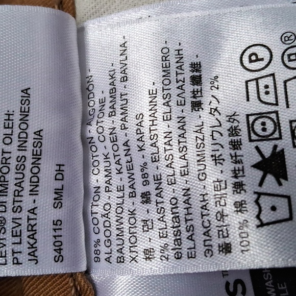 Levi's 505 men's size W40 x L32 Brown denim jeans - Picture 5 of 5